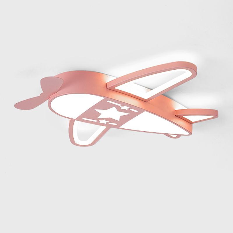 Airplane Shape Ceiling Fixtures Kids Style Metal 5 Lights Ceiling Mounted Lights