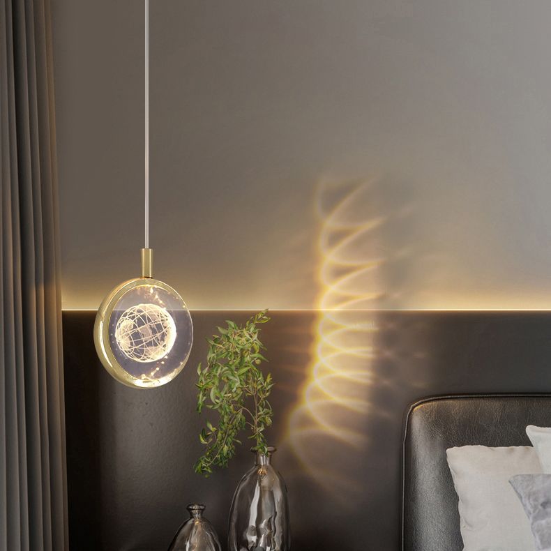 Luce a pendolo a LED LEDULUM GOLDO NOVITÀ SEMPRE CRIDULE CRIDULE LUCE PER CAMERA DA LETTA