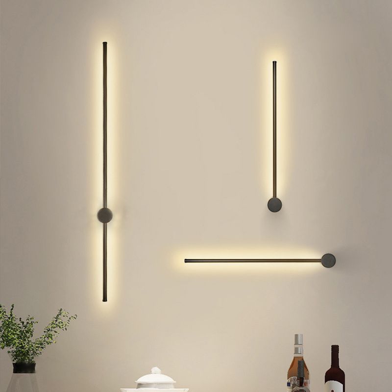 Moderne minimalistische stijl lineaire LED -wand gemonteerd verlichtingsarmatuur aluminium wand sconce verlichting voor woonkamer