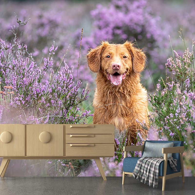 Lovely Dogs Photography Mural Wallpaper Decorative Bedroom Wall Mural