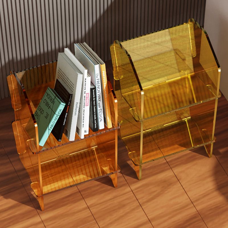 Modern Acrylic Bookcase, Geometric Bookshelf for Any Room, 12.5" L X 10" W