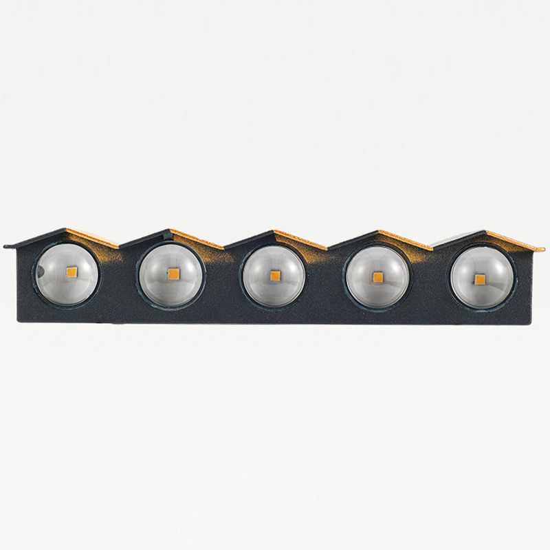Black and Gold Wall Light Aluminum Modern LED Wall Flush Mount for Outdoors