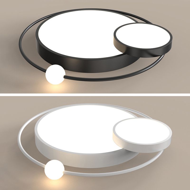 Scandinavische stijl slaapkamer LED-verlichtingsarmatuur 3-lichts creatieve ronde huis decoratieve plafondlamp