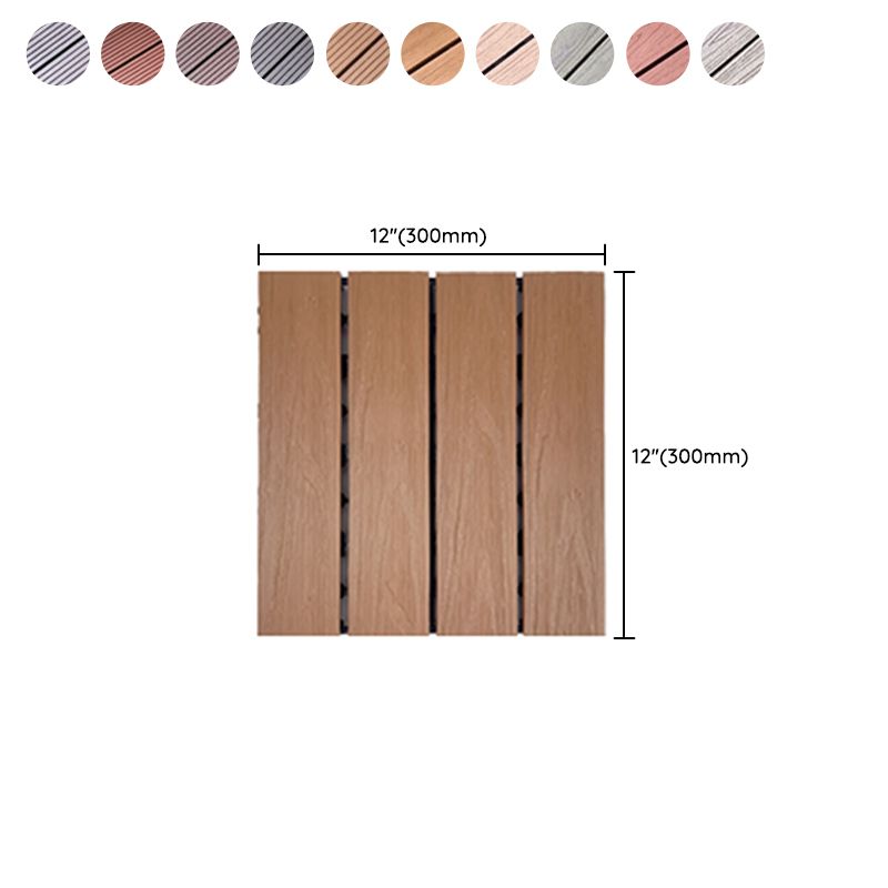 Anti-corrosion Wood Flooring Modern Style Square Outdoor Wood Flooring