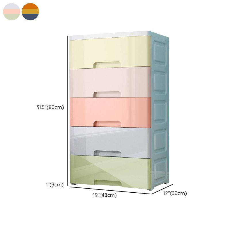 Non-Hanging Armoire with Legs Contemporary Plastic Storage Cabinet
