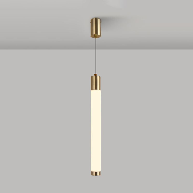 Ampiante moderna a sospensione minimalista a 1 illuminazione in stile moderno illuminazione appesa in metallo