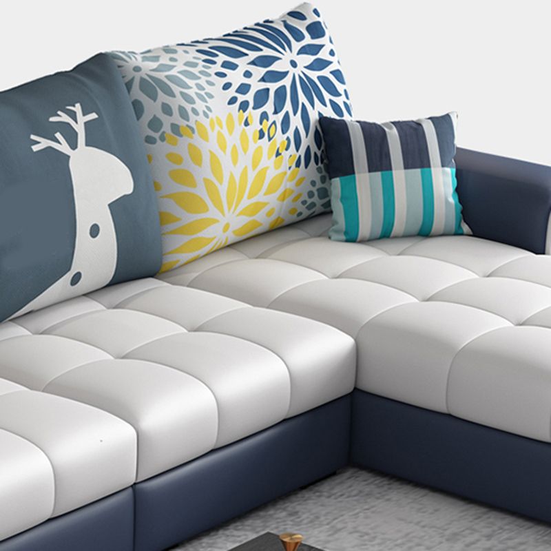 L-Shape 106.3"L x 57"W x 35.43"H Sectionals High Back Sofa with Storage