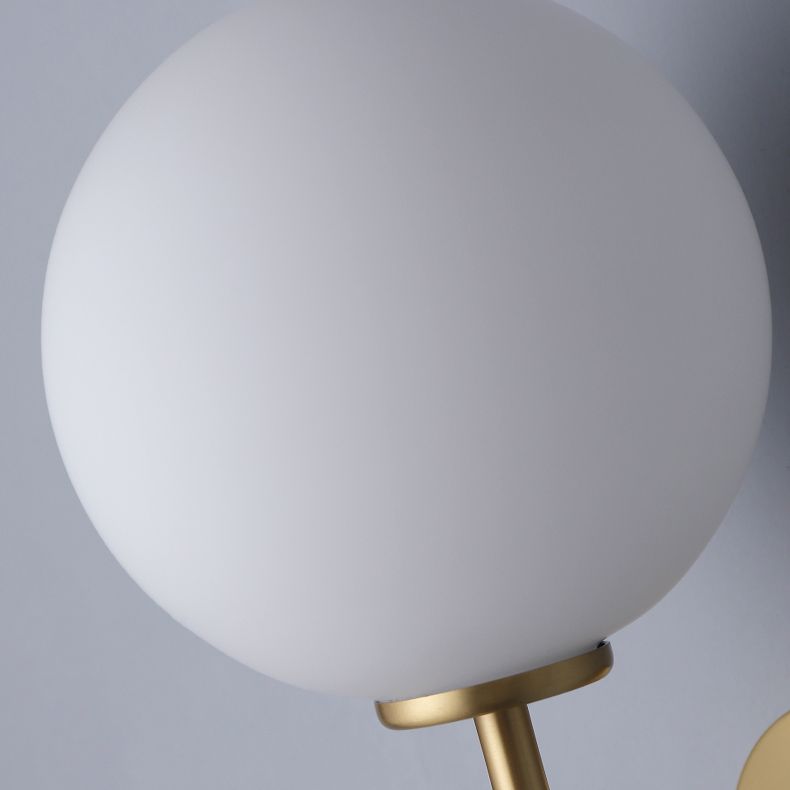 Glas Globus Wandbeleuchtung Merkmale moderner Stil 1 Lichtwandmontiertes Leuchten in Gold