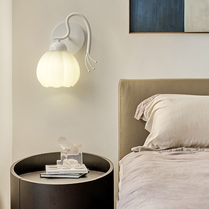 1/2-Light Modernism White Metallic Shaded LED Wall Mounted for Foyer