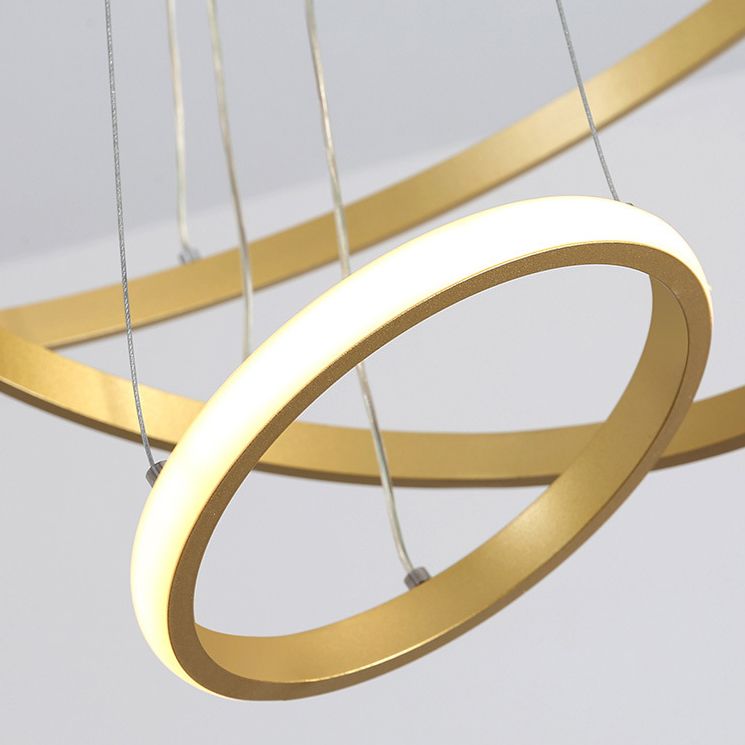 Simple Nordic Modern Caractéristique Style LED Hanging Chandelier Light for Dining Room