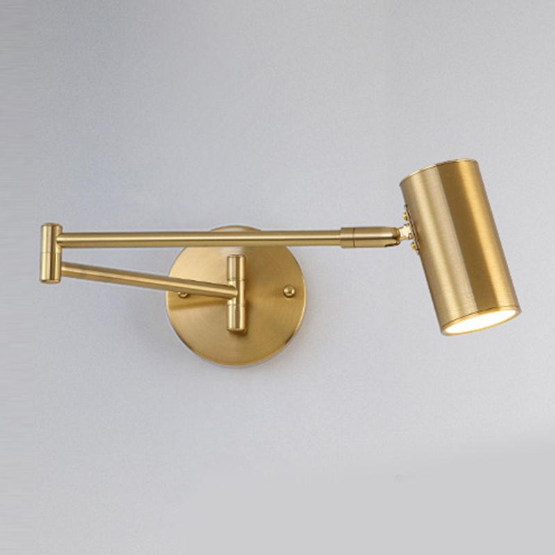 Cylinder Wall Light Sconces Modern Metal 1 Light Wall Mounted Lamp for Bedroom