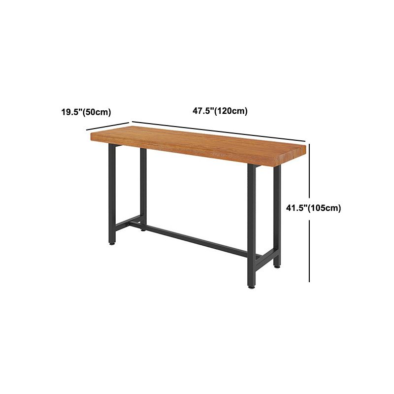 Industrial Style 1/2/7 Pieces Bar Table Set Rectangle Bar Table with High Stools