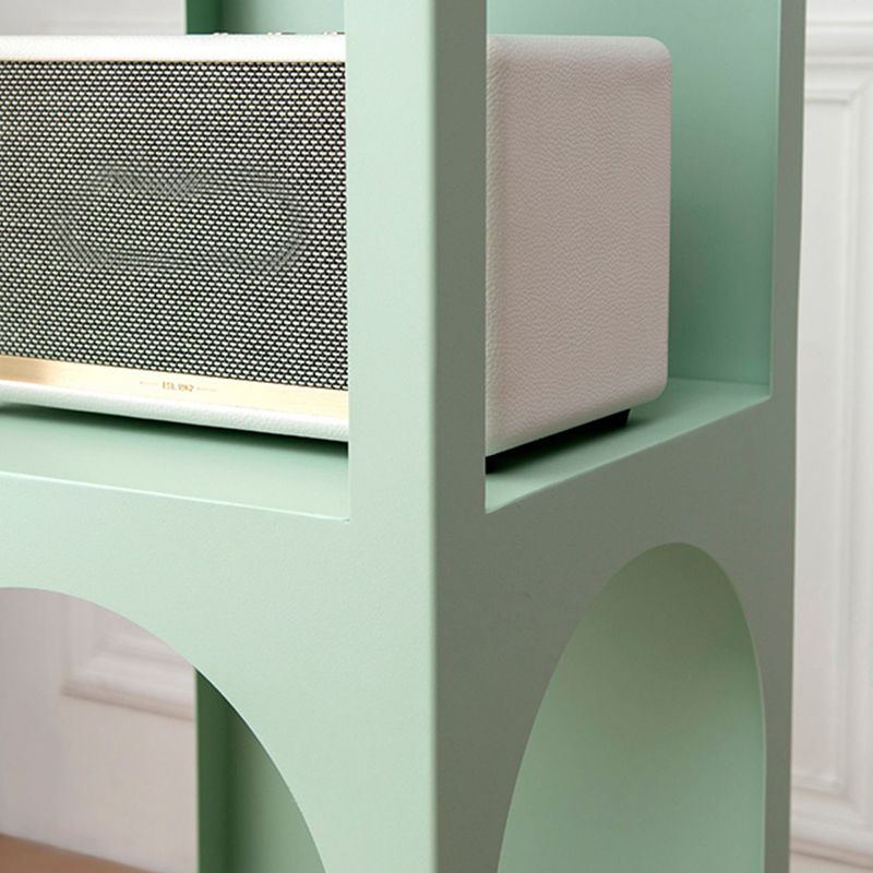 13.78" W Scandinavian Antique Finish Shelf Bookcase Metal Book Shelf with Shelves