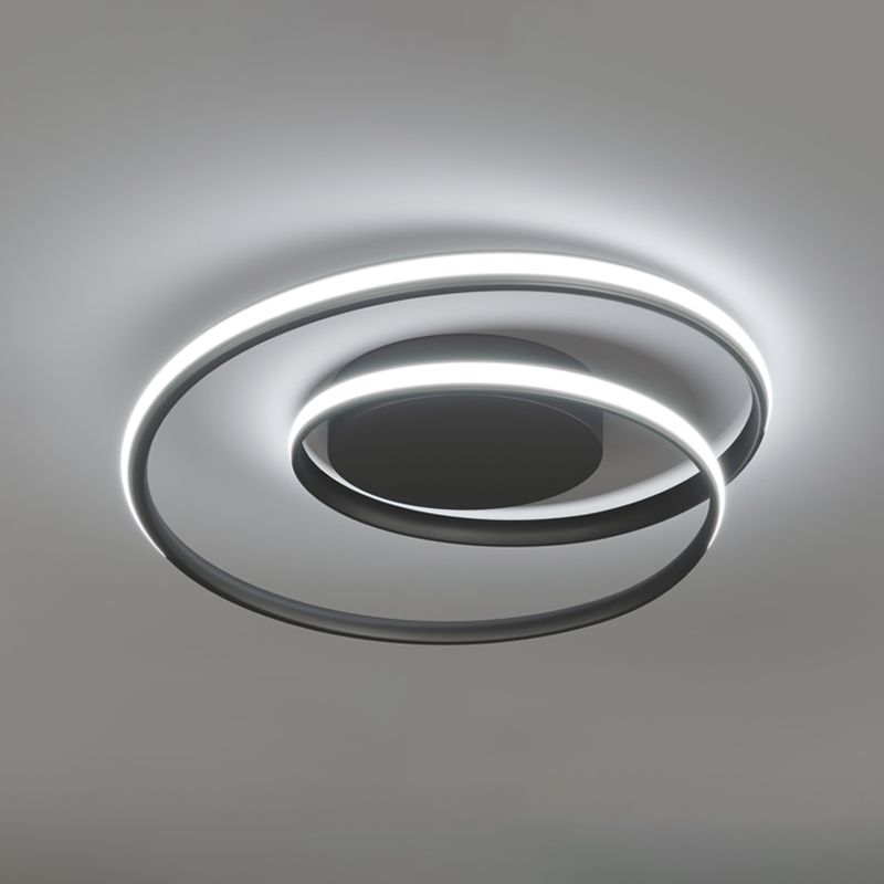 Plafonnier de style contemporain Plafonnier LED en métal pour chambre à coucher