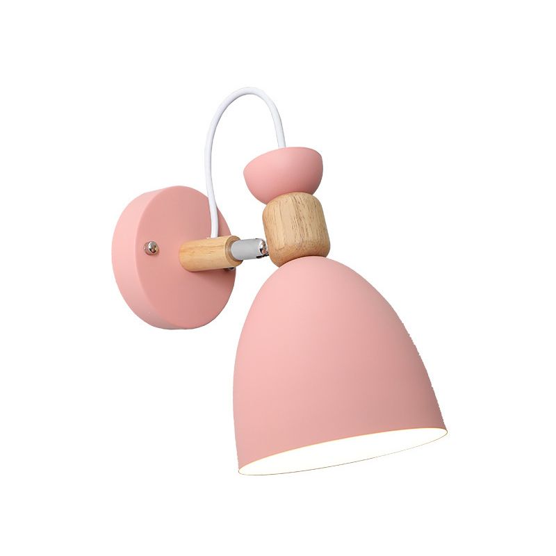 Moderne lampade a forma di macaron metallo 1 fluide con applique leggeri