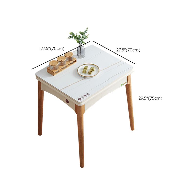 Modern DiningTable Set 5 Pieces with Wood Base Kitchen Furniture Set