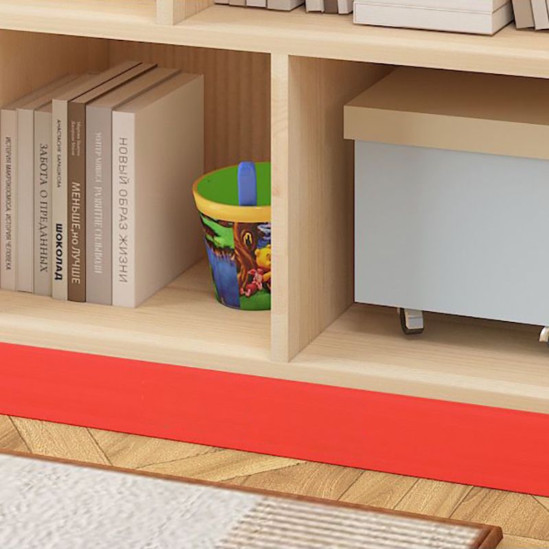 Contemporary Wooden Bookshelf Geometric Shelf Bookcase for Home Office