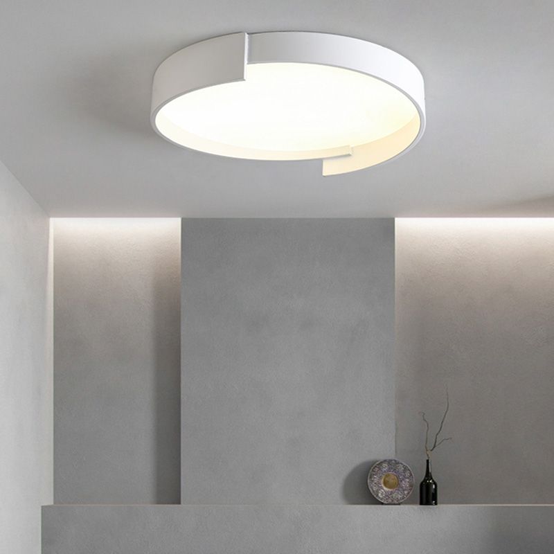 Macaroon Style LED Flush Mount Ceiling Light Northern Europe Simplicity Bedroom Lamp with Frosted Acrylic Lampshade