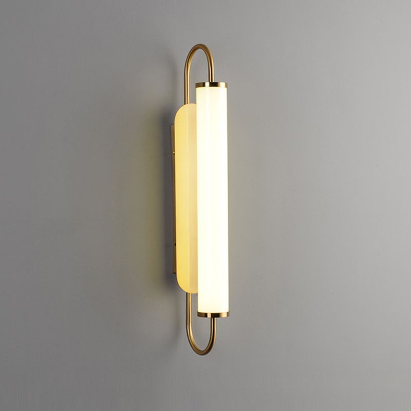 Contemporary Linear Wall Mounted Light Fixture 1-Light Sconce Light for Bathroom
