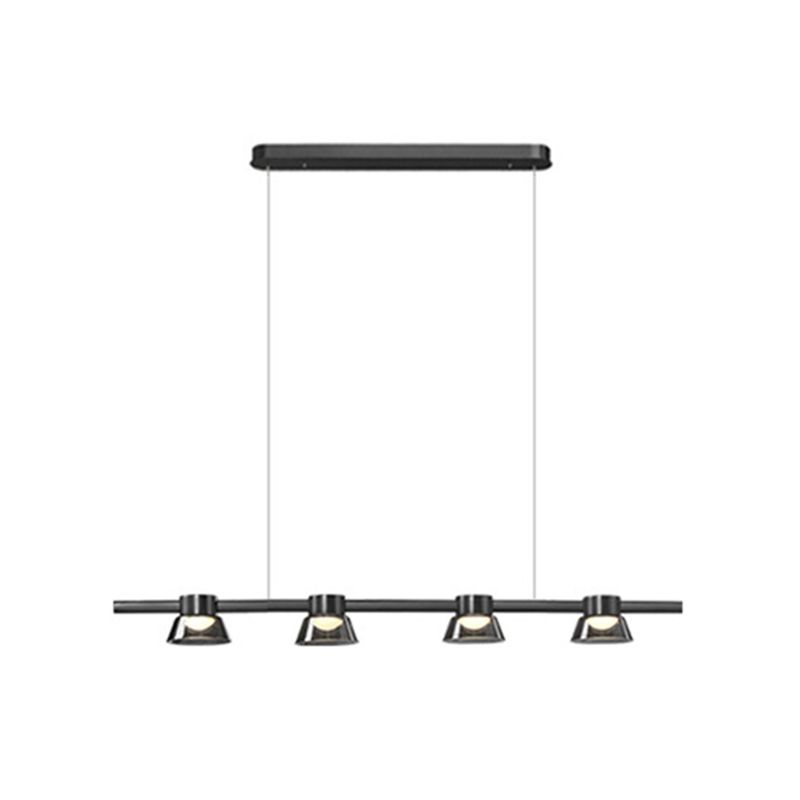 Modern Hanging Island Light Glass LED Hanging Lighting Fixture for Sitting Room