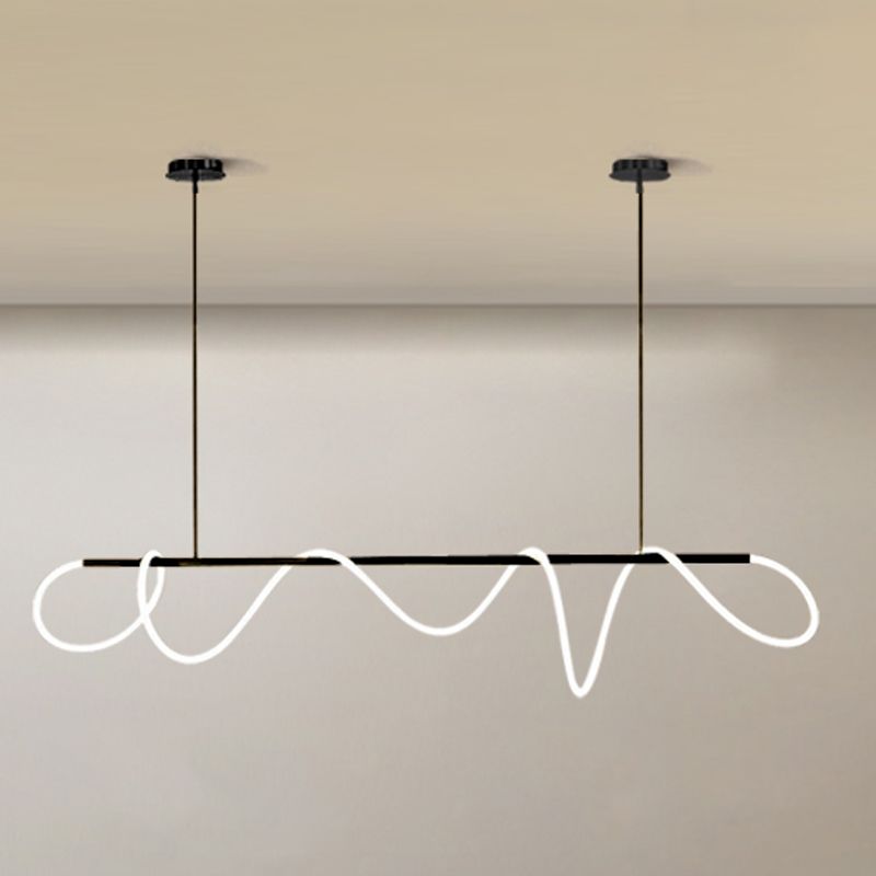 Lineare Kieselgel Island Leuchte moderne Deckenleuchte für Wohnzimmer