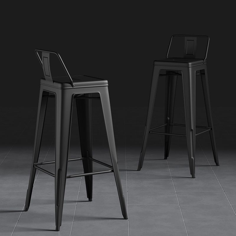 Industrial Style Metal Bar Stool Backrest Counter Stool for Restaurant and Bristol