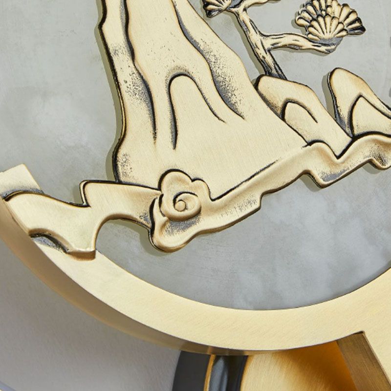 Jade Wall Sconce Modern Style Simple Stone Wall Mount Lamp for Living Room