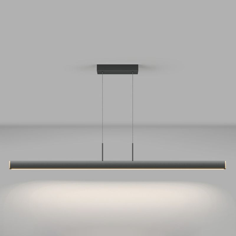 Contemporary Linear LED Chandelier Light Fixtures Restaurant Hanging Chandelier