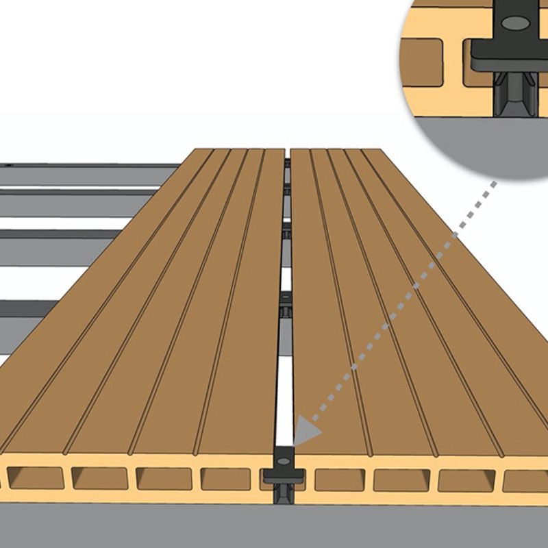 Modern Composite Tile Set Solid Wooden Outdoor Flooring Tile