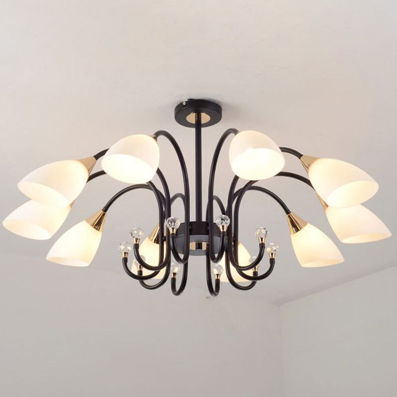 Accesorios de iluminación de lámpara de araña de spray de estilo moderno kit de luz colgante de múltiples cabezas