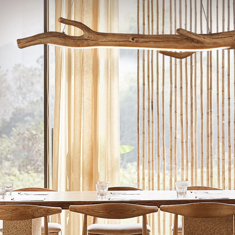 Lustre moderne île japonaise Lumières de lustre en acrylique pour la salle de thé