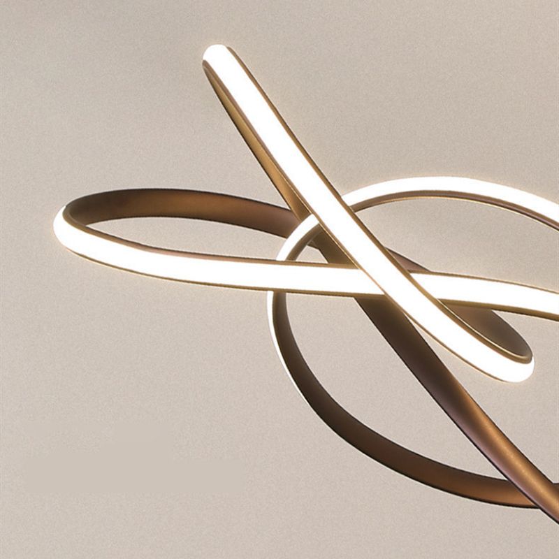 Aluminum Pendant Light Linear Modern LED Ceiling Light for Dining Room