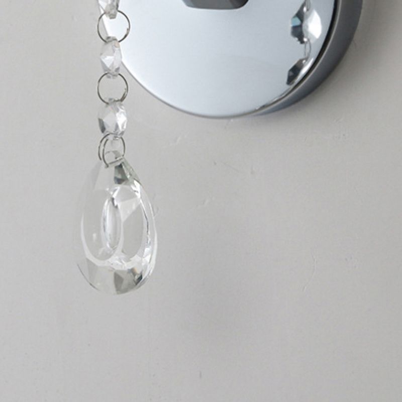 Modernist Wall Sconce Tapered Wall Light Fixture with Fabric for Bedroom
