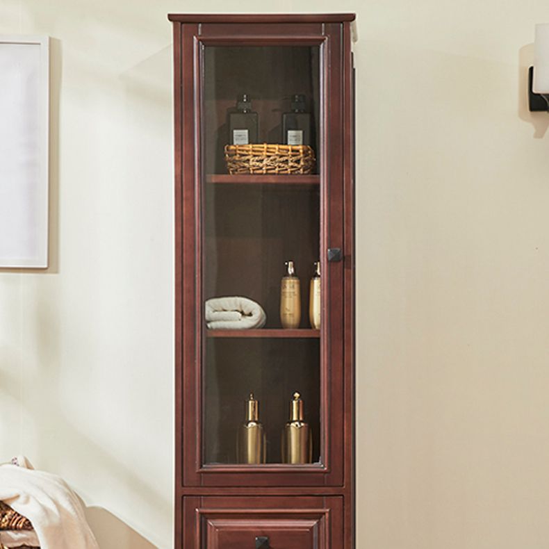 Mid-Century Modern Accent Cabinet Rectangle Cabinet with Storage