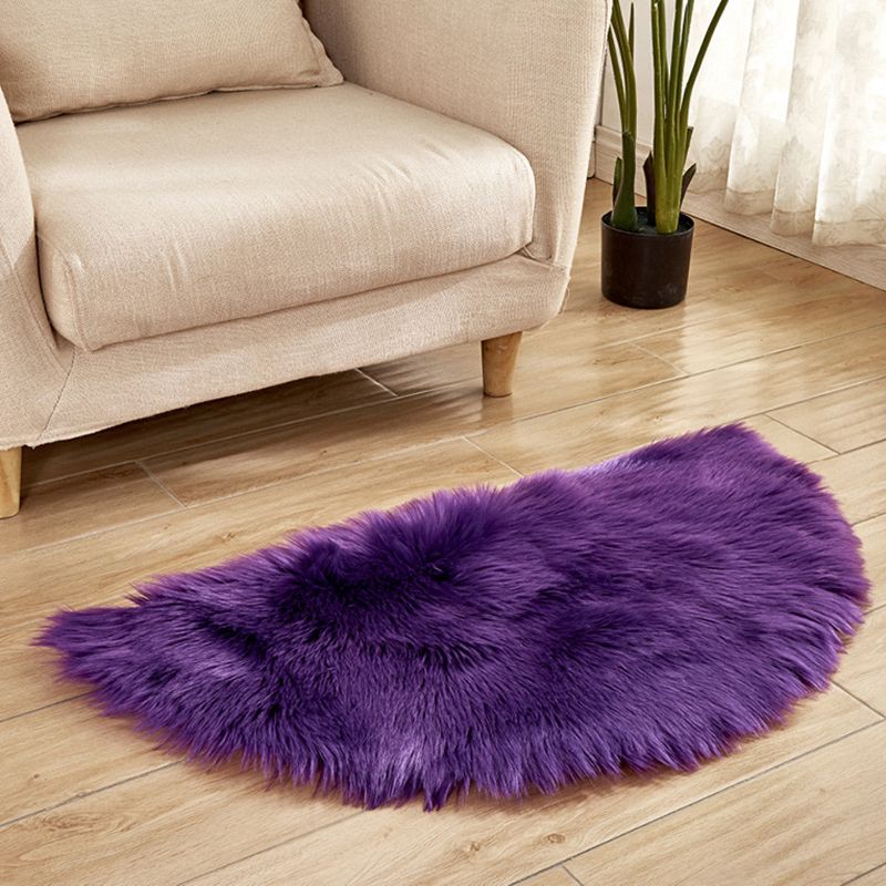 Multi-Color Novelty Rug Fuzzy Solid Color Indoor Rug Pet Friendly Washable Easy Care Area Carpet for Living Room
