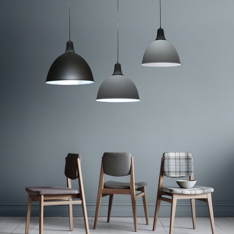 Contemporary Style Dome Pendant Light Kit Metal Dinning Room Hanging Pendant Lamp