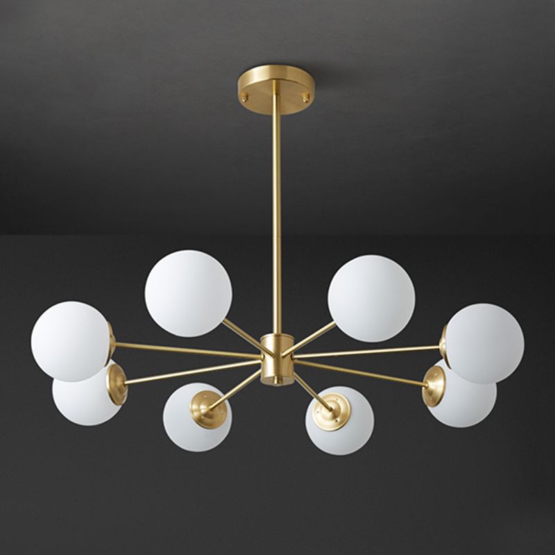 Contemporary Copper Pendant Light Global Hanging Light for Living Room