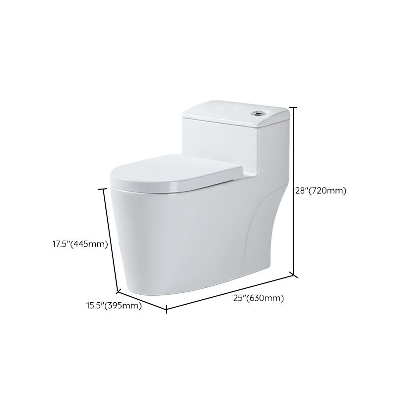 Modern All-In-One Toilet Bowl Floor Mount White Urine Toilet for Washroom