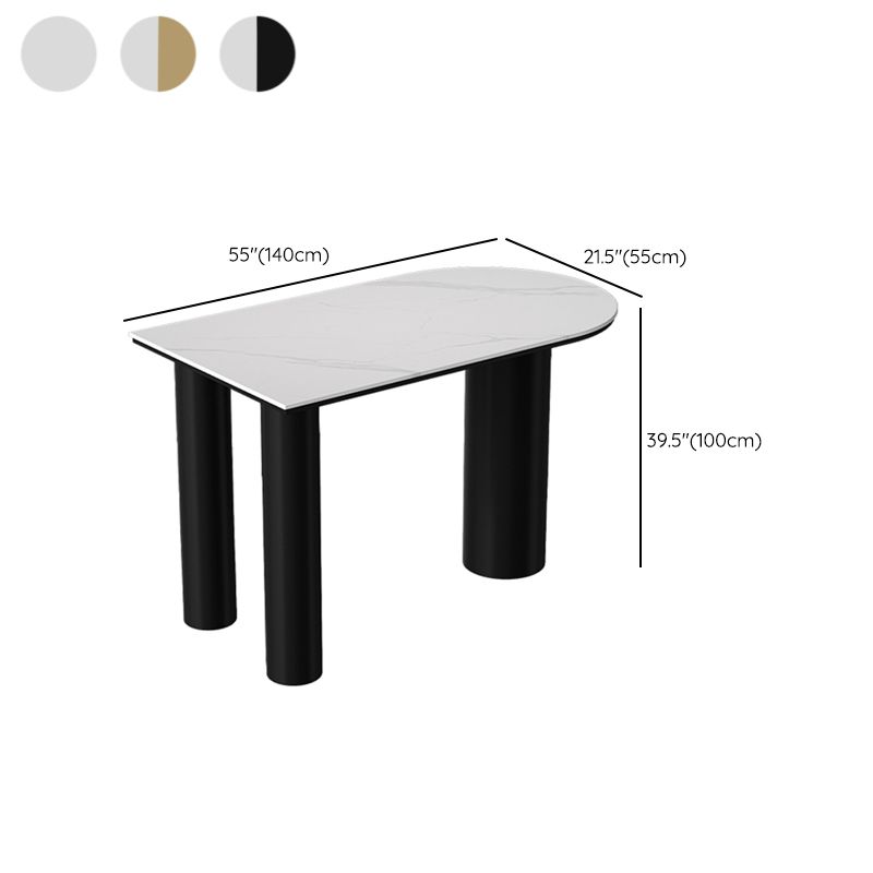 Glam Rectangle Stone Counter Table 1/5 Pieces Bar Table Set for Living Room