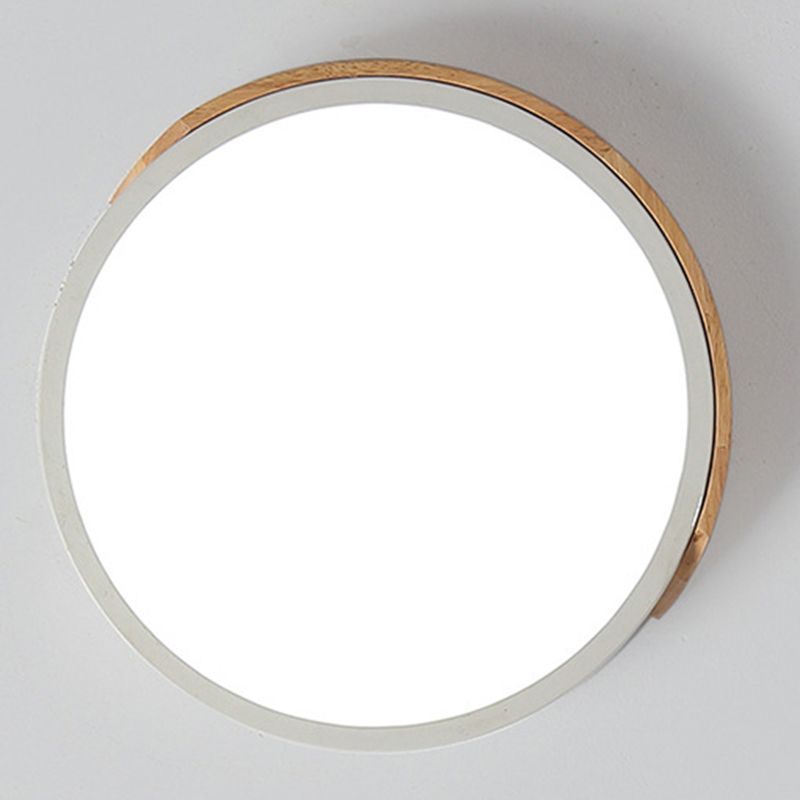 Round Shade Metal Flush Mount Llight Nordic Macarons Style1 Head Flush Mount