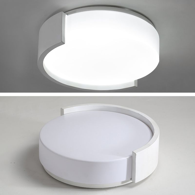 Nuevo Lámpara montada en el techo de acrílico, montaje empotrado de LED cilíndrico moderno, 1 luz, para sala de estar,