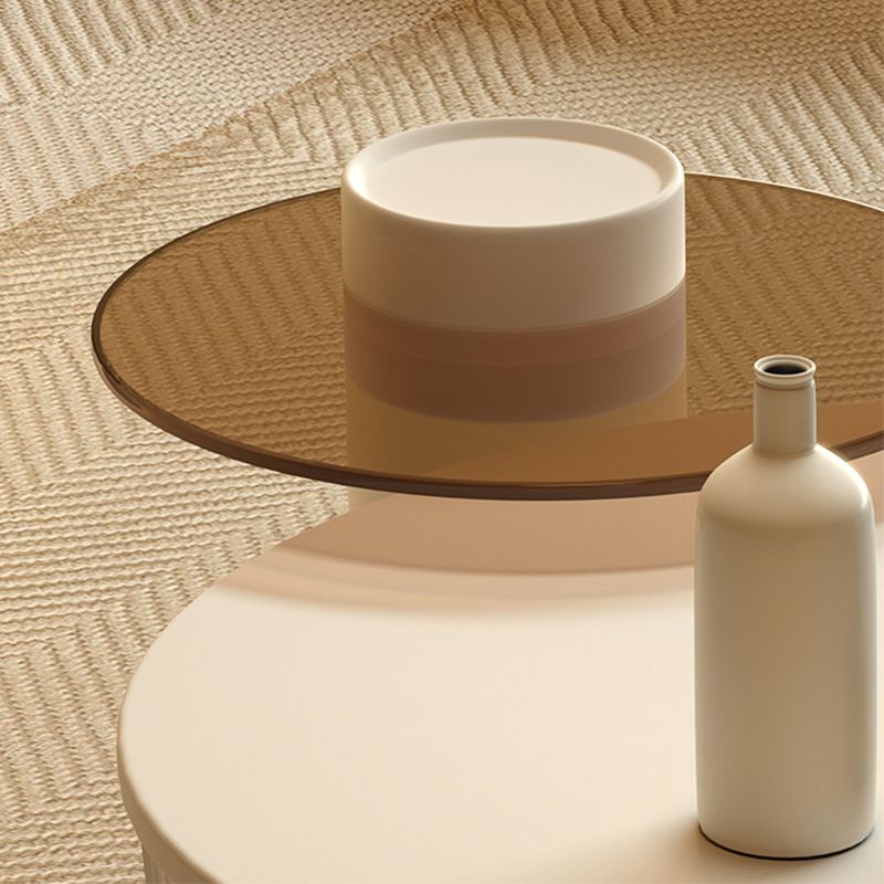 Simplicity Coffee Table White Coffee Cocktail Table with Storage