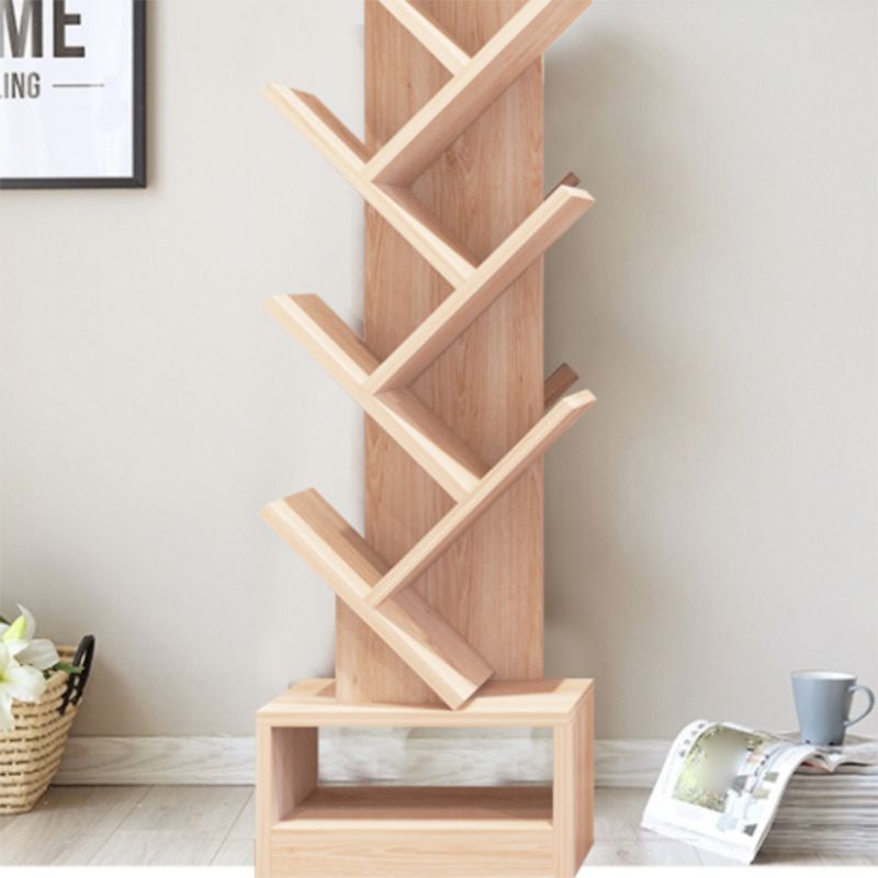 Scandinavian Bookshelf Standard Engineered Wood Closed Back Bookcase