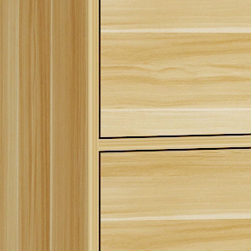 Matte Finish Non-Hanging Armoire Modern Faux Wood Storage Cabinet with Hinged Doors