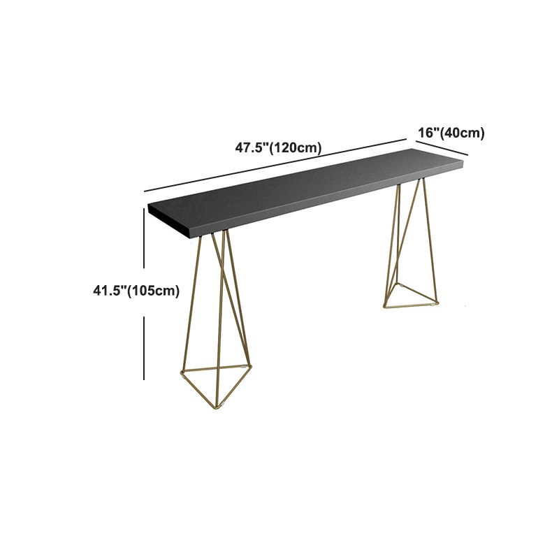 Pine Wood Top Bar Counter Traditional Luxury Rectangle Bar Counter with Sled Base