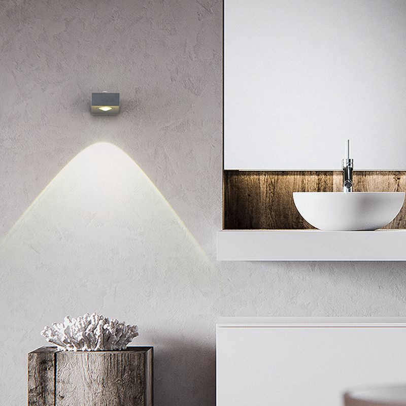 Square Shape Metal Wall Light Modern Style Multi Lights Wall Mount Light Fixture