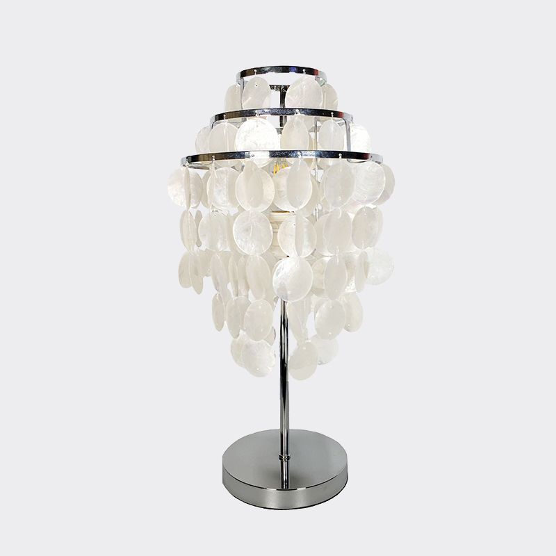 Witte windgong Taakverlichting Modernisme Shell 1 licht Leesboeklicht voor slaapkamer