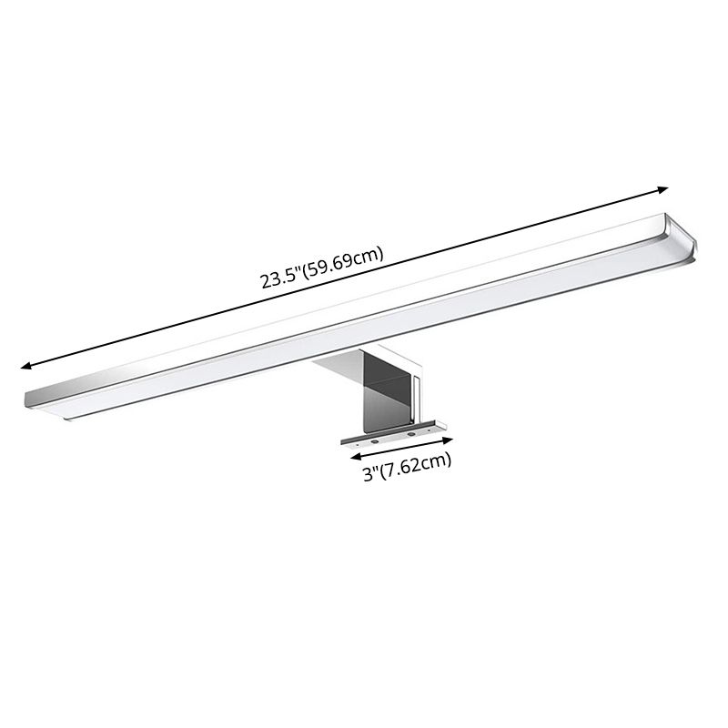 Modern Simplicity Linear Wall Mounted Vanity Lights Metallic Sconce Light Fixtures for Bathroom