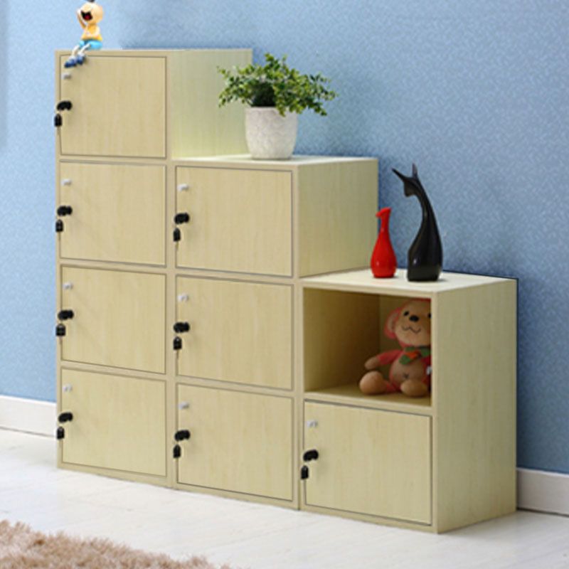 Matte Finish Non-Hanging Cabinet Modern Wood Storage Cabinet with Hinged Doors