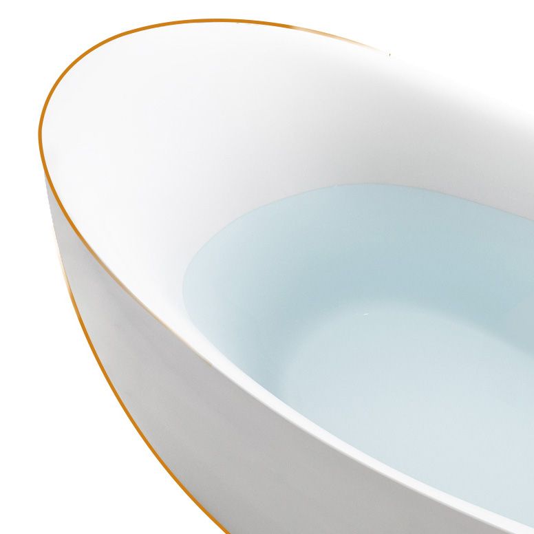 Bathroom Modern Single Slipper Bathtub Stand Alone Acrylic Bath Tub